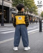 Luxe Dino Explorer 3-Piece Co-ord Set for Boys – Yellow Pocket Edition - Image 11