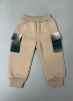 Luxe Alpine Varsity 3-Piece Co-ord Set for Boys – Beige Edition - Image 4