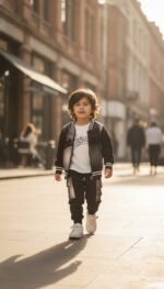 Luxe Alpine Varsity 3-Piece Co-ord Set for Boys – Beige Edition - Image 7